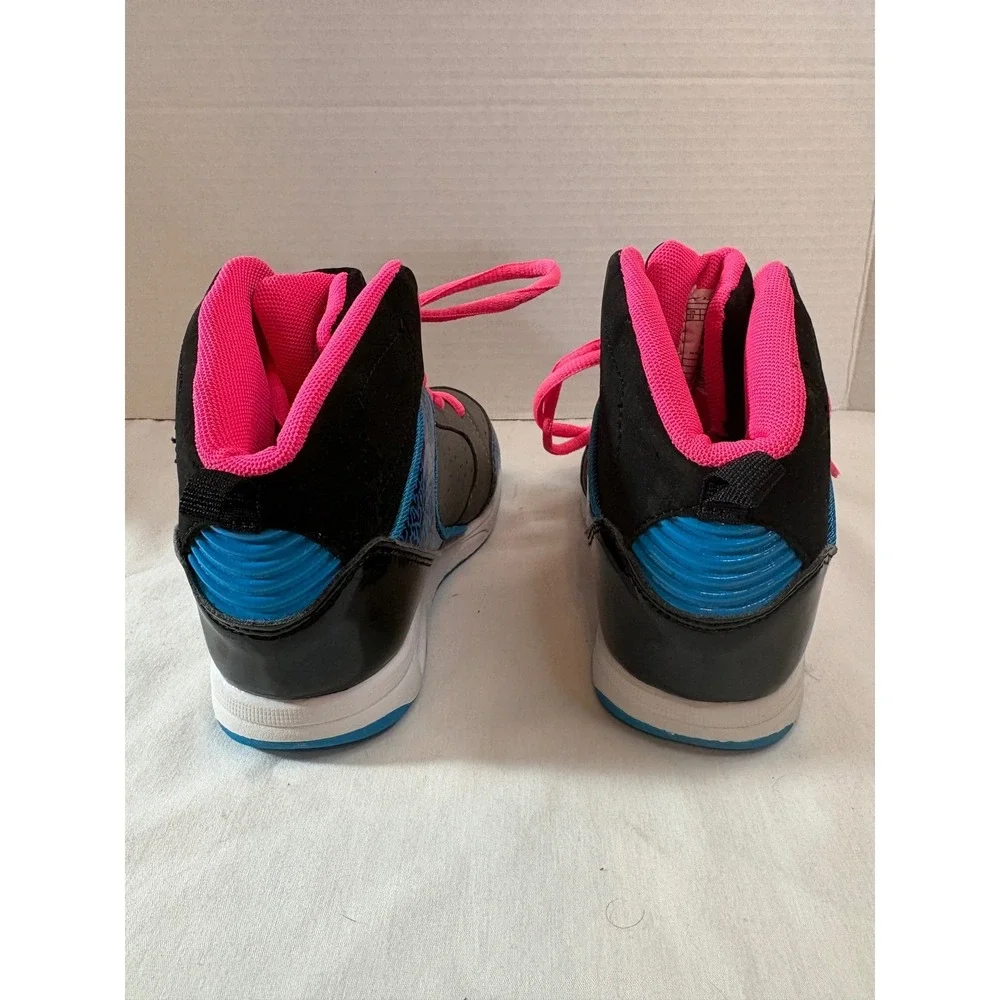 Shaq Kids High Top Basketball Sneakers Grey Blue Pink‎ Size 12 SQN011A-15